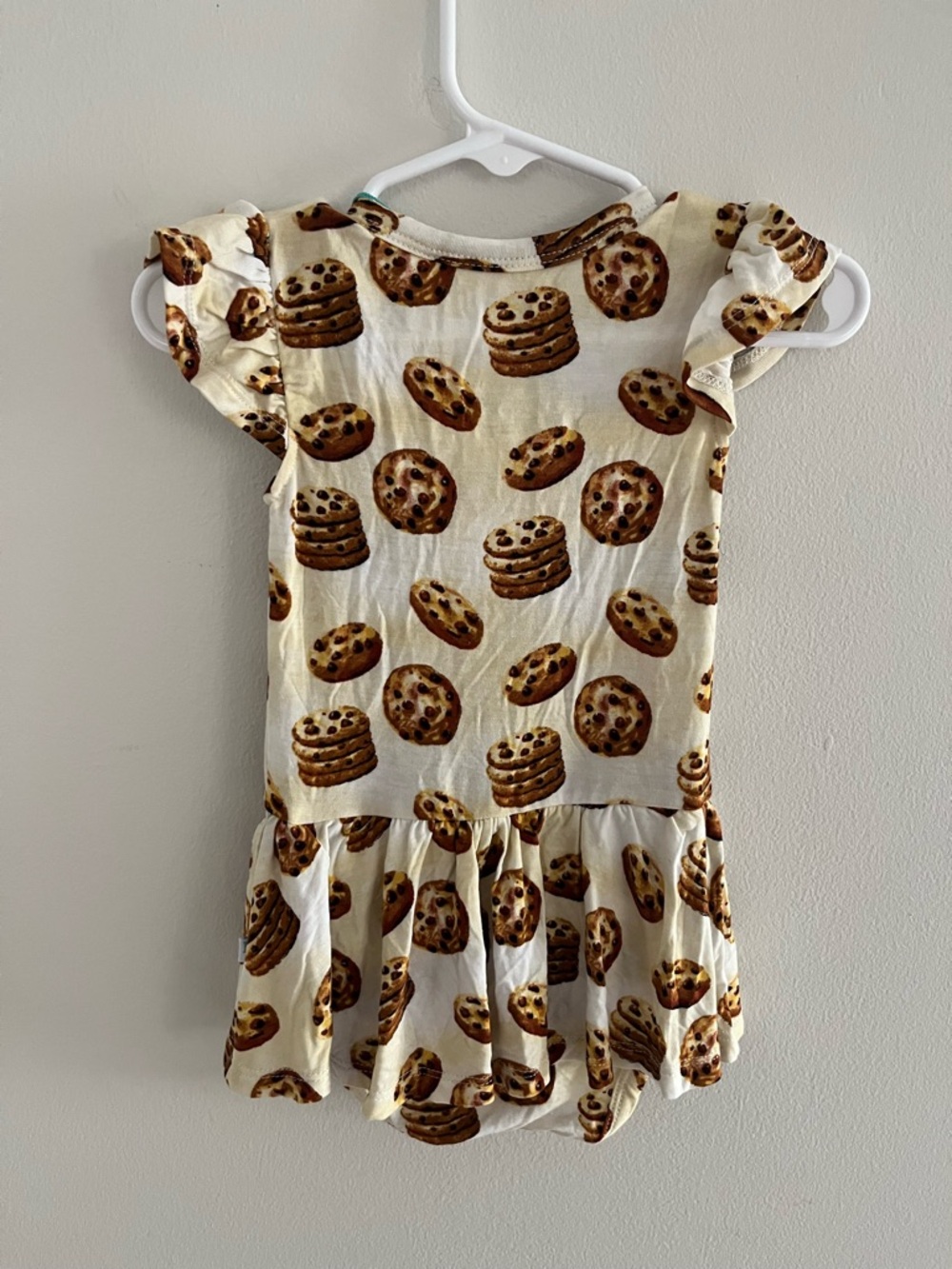 Posh Peanut Bamboo Viscose Cookie Twirl Dress Bodysuit Sz 12-18 Mon - Picture 3 of 7